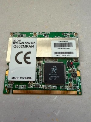 Qcom WLAN Karte 802.11n Q802MKAN Mini-PCI Ralink RT2860T  internes Funkmodul