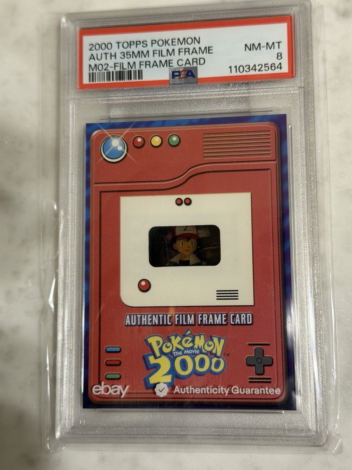 Topps 2000 Pokémon Movie Authentic 35mm Film Frame Card Original Mounted Pop 25