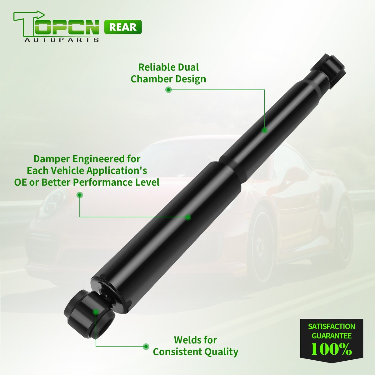 Front Rear Full Set Absorber Shocks / Struts for 1884-1889 Toyota