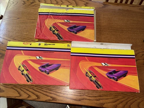3 Vintage 1969 - HOT WHEELS 48 CAR COLLECTOR'S CASES #5145