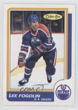 1986-87 O-Pee-Chee Blank Back Lee Fogolin 0a1