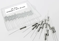 Vigor Source 16A 250V Ceramic Lead Fuse, 5 * 20Mm (20 Pcs), White, Slow Blow, 16