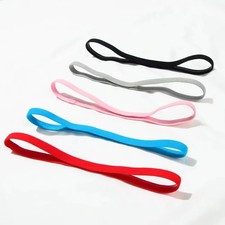 1-8Pcs Candy Color Women Men Yoga Hair Bands Sports Headband Girls Sport Anti-sl