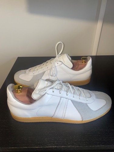 Bundeswehr VTG BW Sport Army White Leather Trainers GAT Sneakers US 12 EU 46 - Picture 4 of 9