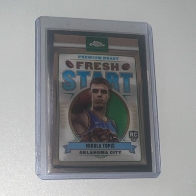 Topps 2024-25 Chrome Fresh Start Rookie Card NSS-NT Nikola Topic Oklahoma City