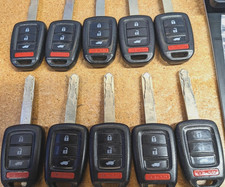 Lot Of 10 Oem Honda Remote Head Key Fob Lot Mlbhlik6-1t 4 Buttons