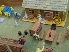 Marx Fort Apache Stockade Western Play Set w/...