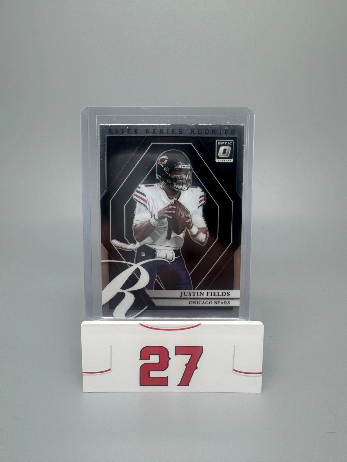 Justin Fields Panini Donruss Optic Elite Series Rookies #ESR4 Gold Vinyl 1/1