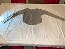 We The Free Free People Sweater V Neck Brown Womens Size S Slouchy