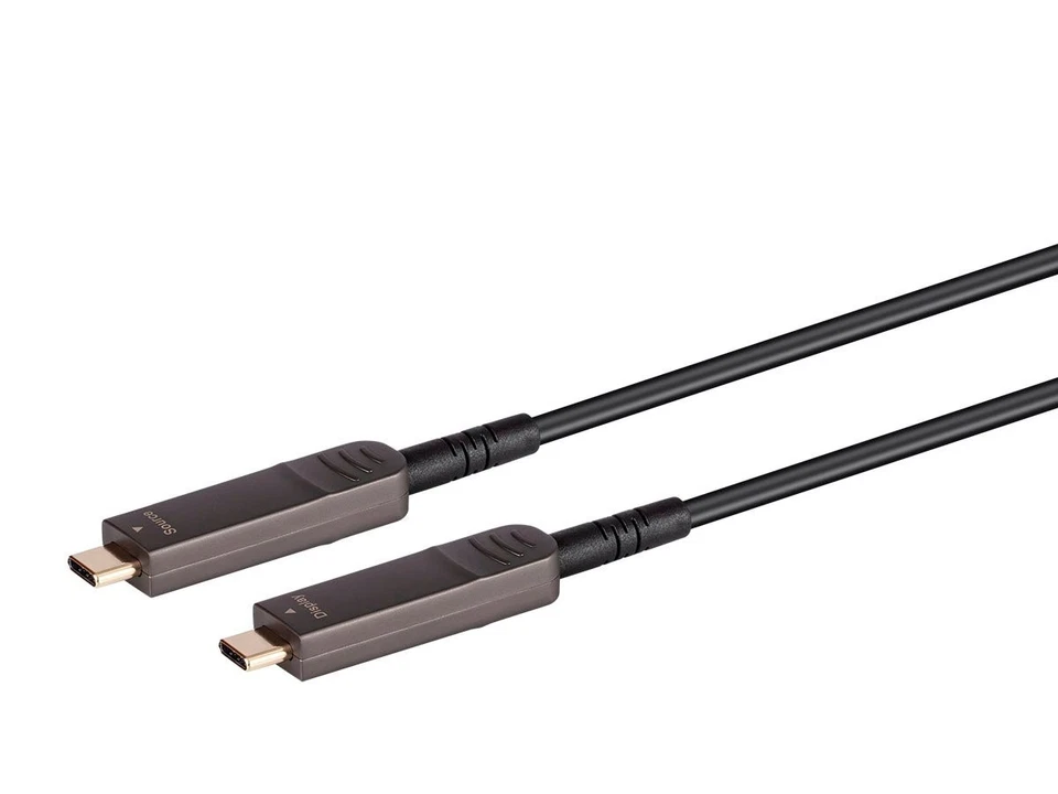 Monoprice USB 3.1 Type-C to Type-C Video Cable, 100ft, 4K@60Hz, Fiber Optic, AOC - Image 2 of 4