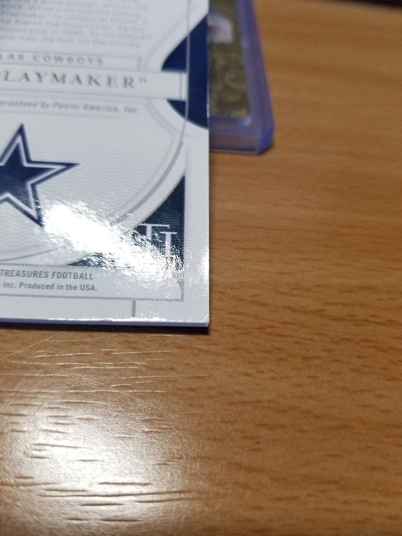 2021 National Treasures Michael Irvin Notable Nicknames "The Playmaker" Auto /49 view 6