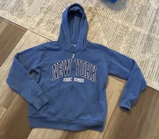 Abercrombie Kids Hoodie Youth 11/12 Relaxed Fit Pullover Sweatshirt New York