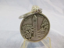 CORNELL UNIVERSITY McGRAW TOWER SILVER TONE METAL KEY RING KEYCHAIN