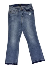 Judy Blue Cropped Boot Jeans  5/27 Raw Hems JB82589MD
