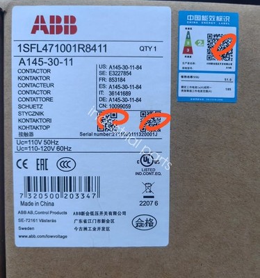 1PCS ABB Contactor A145-30-11 1SFL471001R8411 Brand new Fedex or DHL