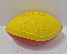 Vintage 1996 Nerf Turbo Jr Soft Foam Football Rare Yellow  Red Colors