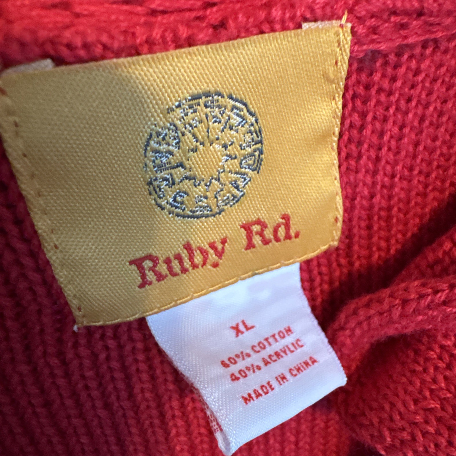 Ruby Rd. Sweater Women’s XL Open Front Ruffle Car… - image 2