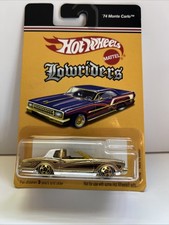 Hot Wheels Lowriders '74 Monte Carlo Gold Diecast Rare Collectible 2006