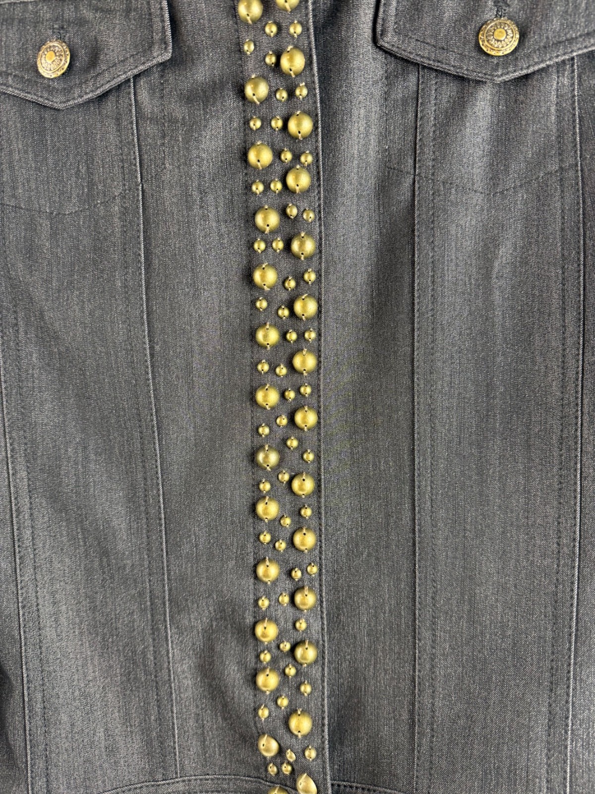 Ruby Rd Women’s Jacket Sz 14 Solid Black/Dark Gra… - image 2