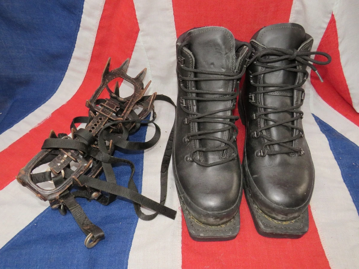 British Army Nordic March Ski Boots ALICO Vibram Sole with Grivel