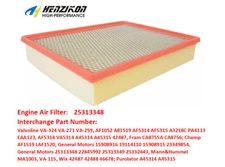 Senior Air Filter 25313348 AF1052 CA8756 For 2001-2020 CHEVY SUBURBAN 5.3L 6.0L