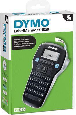 DYMO LabelManager 160 Tragbares Beschriftungsgerät | Etikettiergerät mit QWERTZ