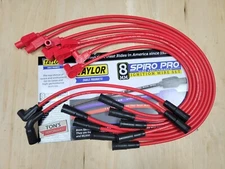 Taylor Spark Plug Wire Set 74225; Spiro Pro 8mm Red for 92-96 Corvette LT1 LT4