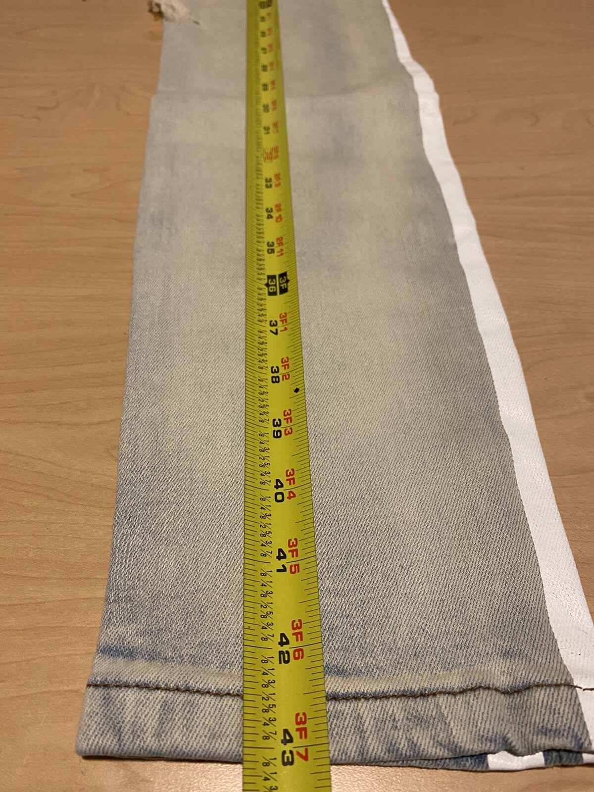 THRT DENIM  Ripped JEANS Pants SIze 34 RARE NEW Distressed Blue NWT image 8