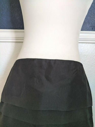 Etcetera schwarzer eleganter Lagenrock Gr. 8 100 % Seide - Bild 2 von 7