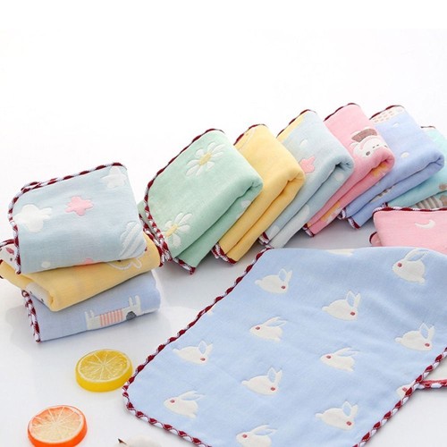 Feeding Burp Cloths Baby Face Towel Square Shaped Baby Bath Towel - Picture 6 of 20
