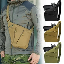 Tactical Sling Shoulder Holster Bag Concealed Carry Handgun Chest Pack Crossbody