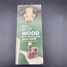 1987 Rust-Oleum Wood Saver Paints Brochure With Color Chart