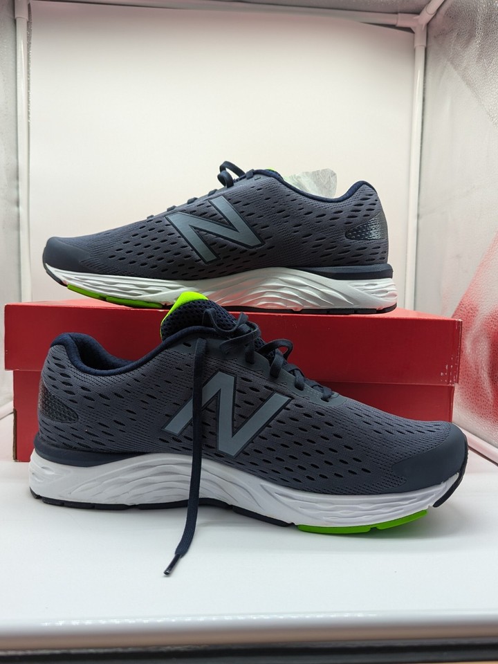 New Balance Mens M680ln6 Blue Running Shoes Size 13 4E Extra Wide W