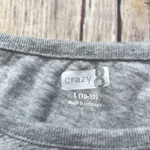 Crazy 8 Sequin Beauty Flower Shirt L 10/12 - Picture 3 of 5