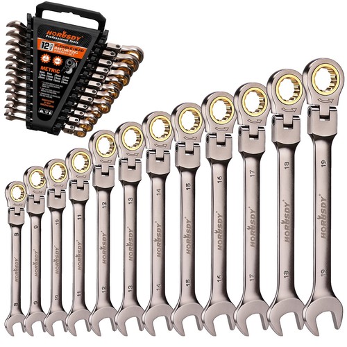 Snap-on 7 Pc Metric Combination 12 Point Speed Wrench Set ***READ