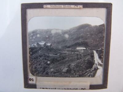 Magische Laterne Dia Glas (Datei DDF) Norwegen Mängel bitte nach unten scrollen