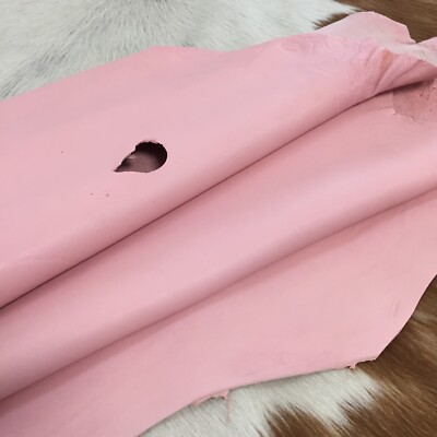Avetco Economy Lamb Sheep Nappa Soft Leather hide skin 2oz BABY PINK 8-9 SF