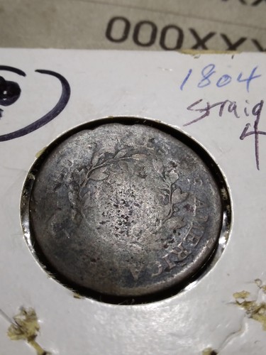 1804 Draped Bust Half Cent No Stems Bent - Picture 2 of 2