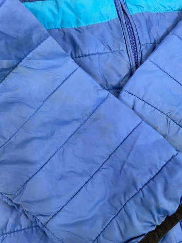 Gap Jacket Kids Blue Primaloft Puffer Lightweight Hooded Zipper Pockets Size M - Picture 3 of 6