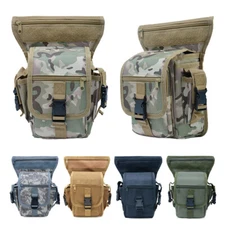 Men Tactical Military Drop Leg Bag Thigh Fanny Pack Utility Waist Belt Pouch Bag