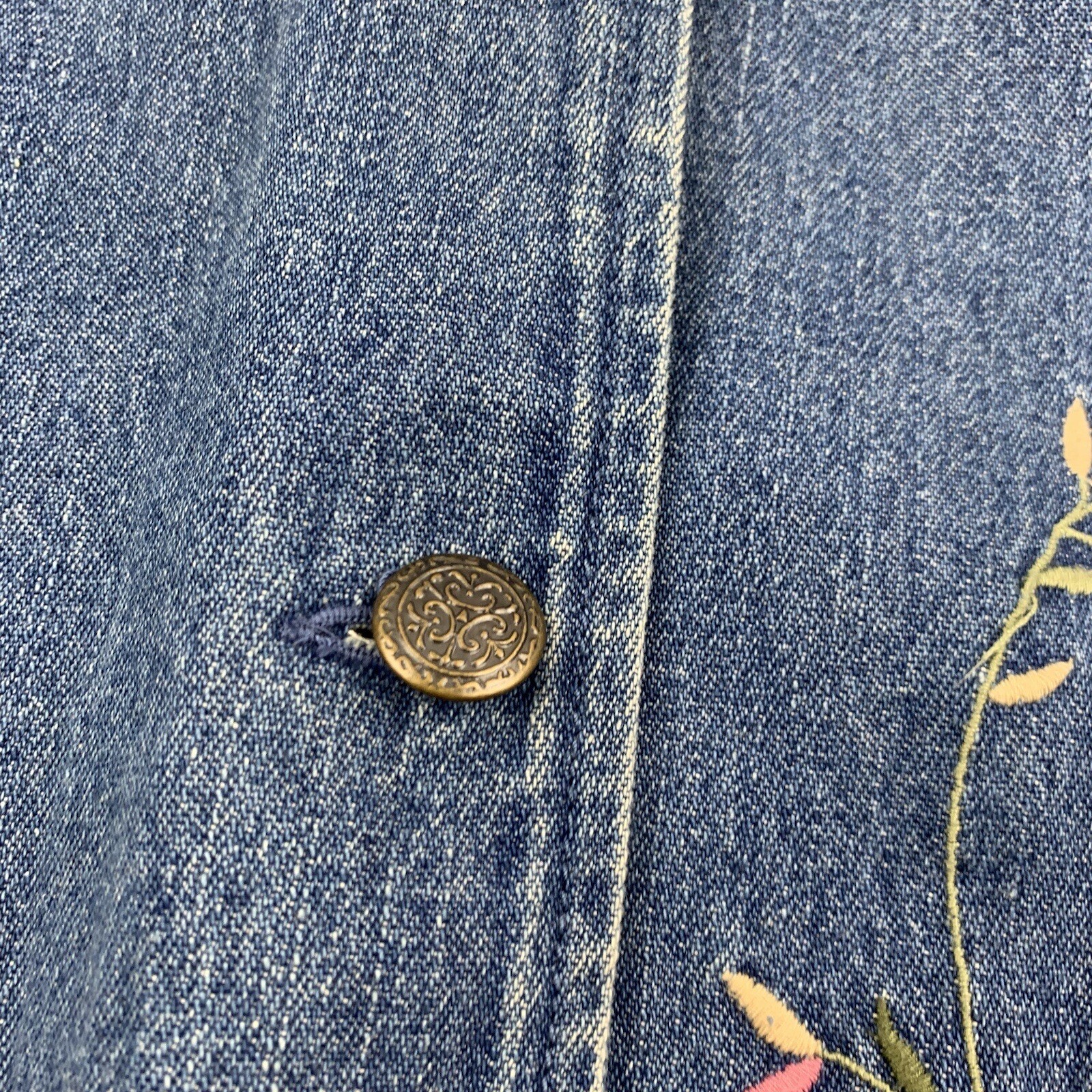 Vintage Classic Elements Floral Button Up Womens … - image 4