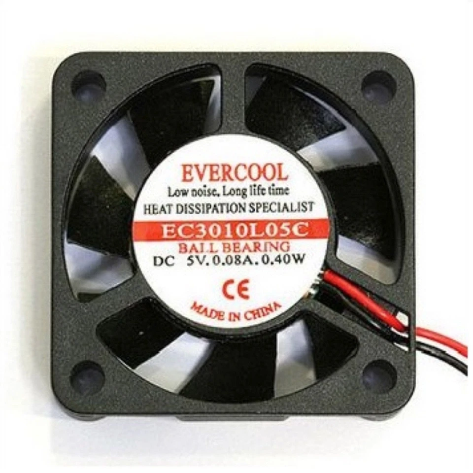 PC Computer Case System Cooling Fan Cooler 5V 5Volt 30mm 2Pin 30x30x10mm Silent - Image 2 of 4