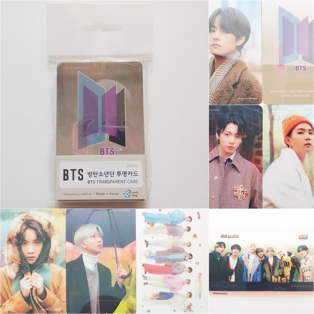 KPOP Goods Bangtan Boys Photocard BTS Transparent Photo