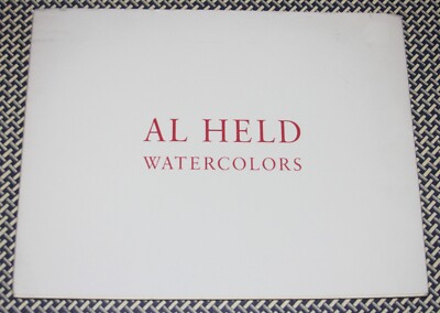 AL HELD Watercolors 1988 Art Exhibit Catalog, Andre Emmerich
