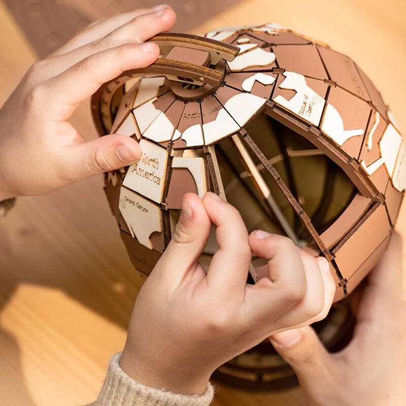 3d puzzle toy diy wooden Global Wonders Christmas birthday gifts for kids adults - Image 3 of 4