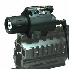 Red Laser Sight CREE LED Flash Light Combo with Picatinny Rail Mount