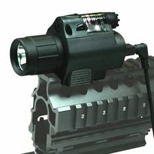 Red Laser Sight & CREE LED Flash Light Combo with Picatinny Rail Mount
