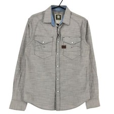 G-STAR RAW Shirt Casual Formal Solid Men Size M