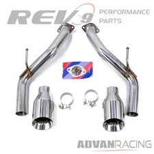 Rev9 FlowMAXX Axle-Back Exhaust Kit Stainless Steel fits Q50 Twin Turbo