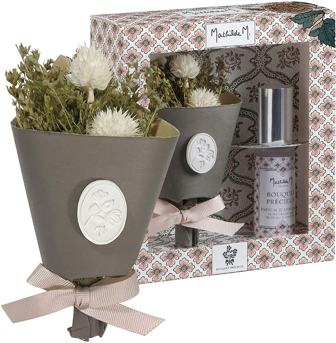 Geschenkset Trockenblumen Duftspray Raumduft Parfum Bouquet
